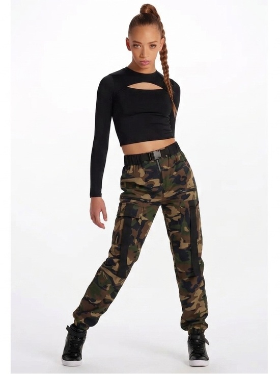balera Other - Weissman Balera Hip Hop Costume Set Black Crop Top + Camo Jogger Pants LA